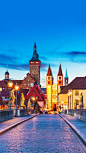 德国——维尔茨堡，风景如画的古城维尔茨堡坐落在美因河畔，拥有众多巴洛克风格建筑物。©壹刻传媒