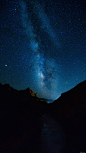 天空 明星 山 银河 夜 晚上 风景摄影图片图片壁纸