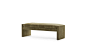 Angle Bench : Simple, striking and deceptively comfortable (despite its slender profile).