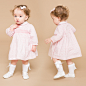 Babys Pink 'Katy'  Hand-Smocked Dress  #布艺# #DIY# #手工#