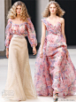 Spring floral dresses from Luisa Beccaria 2011 Spring/Summer RTW collection