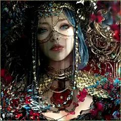 【美图】精美华丽手绘厚涂风插画