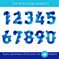 logo creative Creative Design New log unique logo Ice Logo  number numerical