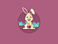 Bunny #图标# #UI# #扁平化# #色彩# #清新#