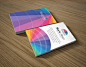 colorful business card multi color@北坤人素材