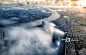 lujiazui district and huangpu river at sunrise