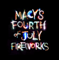 macy's 4th of july typography 01 #采集大赛#  #字体#