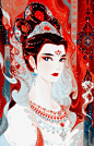 美人！_大狮球__插画师作品_涂鸦王国gracg.com