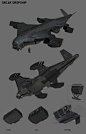 an image of a fighter jet in various stages of flight and landing gear, including the cockpit