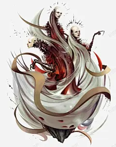 白色美女cg插画高清素材 cg 插画 白色 美女 免抠png 设计图片 免费下载
