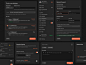Forms / UI Kit / Design System in Dark Mode