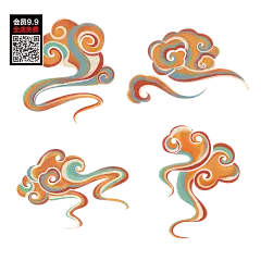 敦煌云装饰纹样-花瓣网