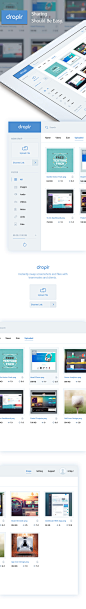Droplr Dashboard : Droplr is the best platform for sharing screenshots and I am very much used to it. I thought of having some fresh design for it as I was bored of using the previous design. Please share your thought about the design and hit like.