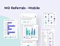 MD Referrals Mobile Dashboard UI