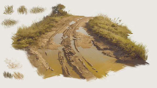 Waterlogged Pavement...
