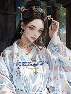 月夜啸声-AI试验-古风女