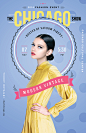 Fashion Posters - Modern Vintage : This poster series is for an imaginary, vintage-inspired (but still modern) fashion event. The concept is to combine a soft, whimsical retro feel with the bolder, newer feel of something modern. My inspiration was to use