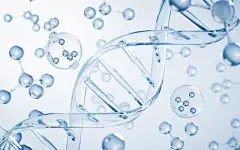 医疗科技DNA与生物科技概念3D渲染