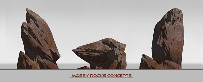 Snowy rocks concept,...