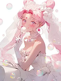 美少女战士壁纸｜婚纱小兔子们
