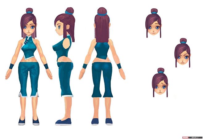 海量的人物三视图