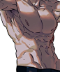 #绘画教程# 男性肌肉 ​​​​