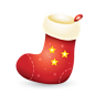 圣诞礼物袜图标 iconpng.com
