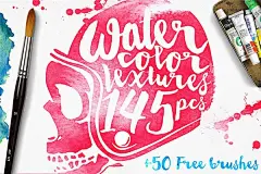 高品质的手绘水彩水粉风格纹理底纹背景插画素材下载