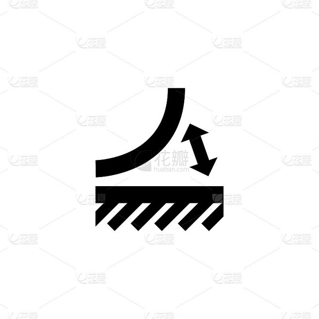 剥落材料，撕掉粘平矢量图标