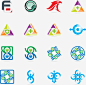一组科技公司图标矢量图高清素材 企业公司logo 企业图标 几何标志 卡通立体企业图标 科技公司图标 科技时尚logo设计 矢量图 免抠png 设计图片 免费下载