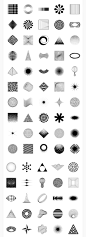 200个精致创意形状点状几何图形漂浮搭配图案背景元素AI矢量素材-淘宝网