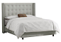 Clark Wingback Bed, Light Gray on OneKingsLane.com