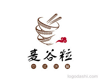 麦谷粒餐饮连锁Logo设计