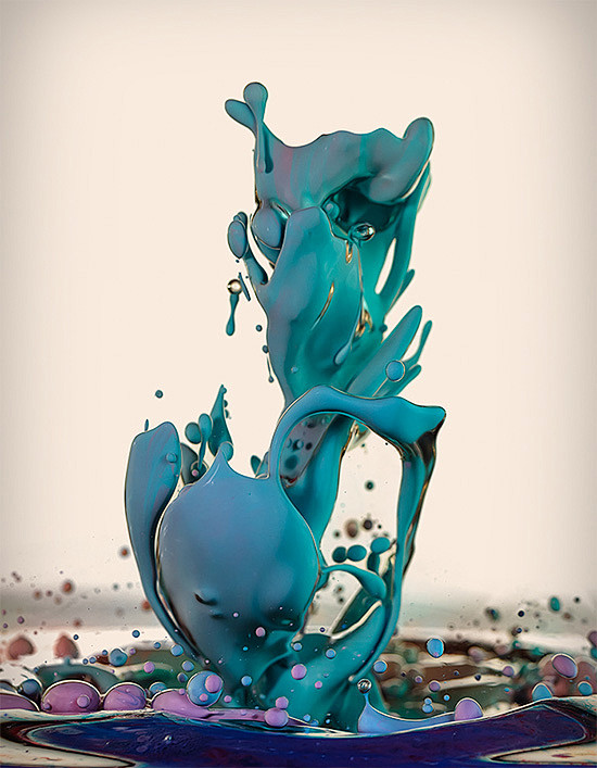 Alberto Seveso的高速液体摄...