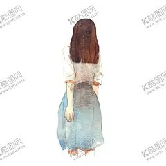 彩绘人物背影 【酷图网】彩绘人物背影,手绘女孩,女孩,粉彩,淡彩,女孩元素,水彩手绘女孩,插画女孩,手绘人物,美女,女生,漫画,可爱女孩,儿童素材,卡通,唯美手绘,女孩背影,文艺海报,PNG免扣素材