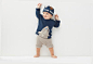  Shark Sweater-Dark Navy/Multi-Oeuf LLC