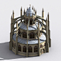 medieval gothic chapter house 3d max