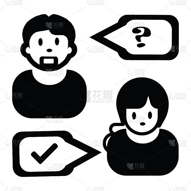 回答，对话，问题图标