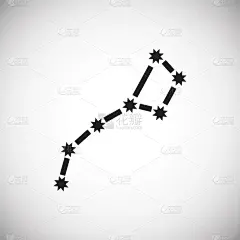 星座,插画,计算机图标,白色背景,不明飞行物,剪贴画,科学,未来,星系,分离着色