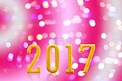2017年,背景虚化,运动模糊,新的,黄金,桌子,水平画幅,无人,抽象,文字