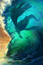 Anime 864x1296 Pokémon Lugia anime sea waves turquoise cyan