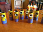 DIY Easy Minion Craft!   Super cheap and very easy! -toilet paper rolls  -yellow paint -blue construction paper (overalls) -metal or plastic...