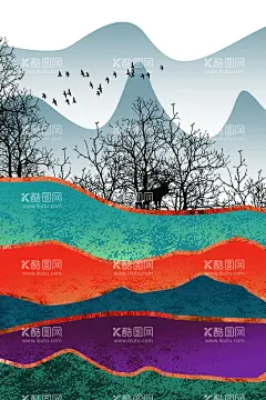 山水插画  - 源文件下载【酷图网】山水插画海报,山水海报素材,山川插画,古风人物山水,山水插画,古风山水插画,海报简笔画,山水插画素材,山水画广告,海报山水背景,唯美水杉插画,