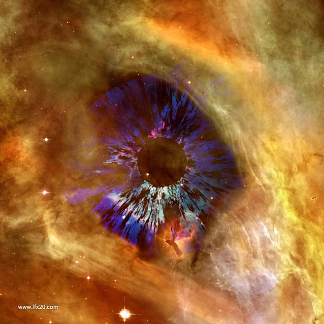 "上帝之眼"银河空间背景纹理 (2)