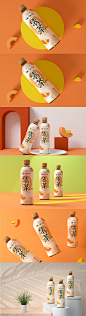 零茶—今麦郎蜜桃乌龙茶饮料包装设计瓶型设计瓶标设计