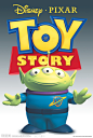 玩具总动员 反斗奇兵 Toy Story  迪士尼公司和皮克斯动画工作室合作推出，首部完全以3D电脑动画摄制而成的长篇剧情动画片。主角是两个玩具，牛仔警长胡迪Woody 和未来太空人巴斯光年Buzz Lightyear外星人 三眼仔 设定海报