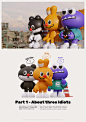 三个笨蛋 #KUKUDIE Vol.1 | 暖雀网-吉祥物设计/ip设计/卡通人物/卡通形象设计/卡通品牌设计平台