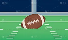 superbowl sport poster with balloon in stadium
