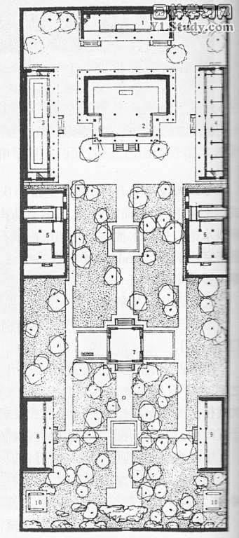 [古典名园]中国古典园林平面图-灌水区-...