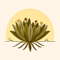 安弟斯菊植物拟人插画矢量图设计素材
